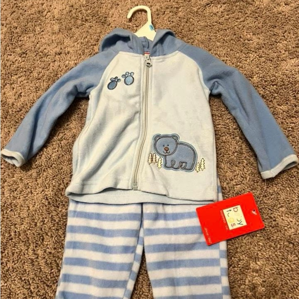 Adorable Blue Bear Kids Pajama Set